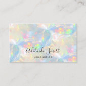 オパール石のテクスチャの背景 名刺 (正面)