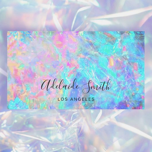 オパール石のテクスチャ名刺 名刺