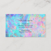 オパール石のテクスチャ名刺 名刺 (裏面)