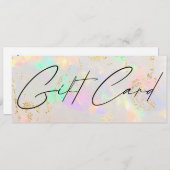 オパール石のバックグラウンドギフト証明書 (正面/裏面)