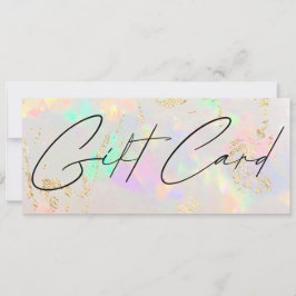 オパール石のバックグラウンドギフト証明書