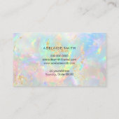 オパール石の背景名刺 名刺 (裏面)