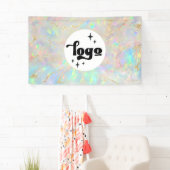 オパール石の背景 横断幕 (インサイチュ)