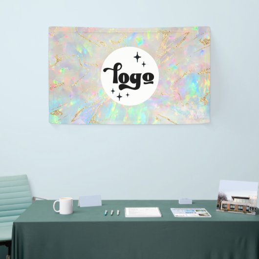 オパール石の背景 横断幕 (トレードショー)