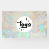 オパール石の背景 横断幕 (横)