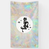 オパール石の背景 横断幕 (縦)