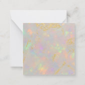 オパール石ガーリー書 ノートカード (裏面)