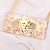 オパール石バックグラウンドギフト証明書バラ金ゴールド