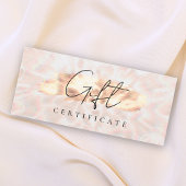 オパール石バックグラウンドギフト証明書バラ金ゴールド