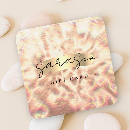 オパール石バックグラウンドギフト証明書バラ金ゴールド