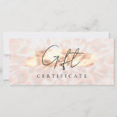 オパール石バックグラウンドギフト証明書バラ金ゴールド (正面)