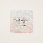 オパール石バックグラウンドギフト証明書モノグラム (正面)