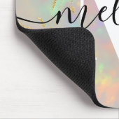 オパール石モノグラム書道 マウスパッド (コーナー)