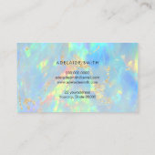 オパール石 名刺 (裏面)