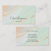 オパール石 名刺 (正面/裏面)