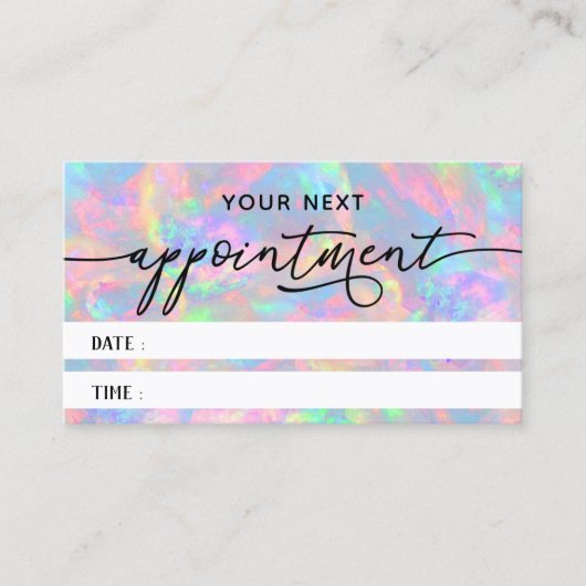 オパール組織アポイントメントカード 名刺 (正面)