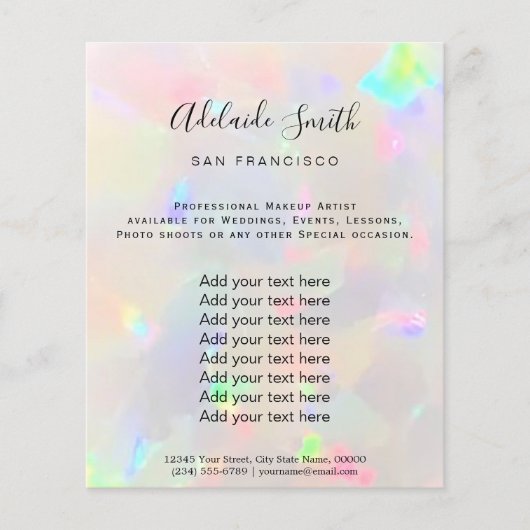 オパール組織 チラシ (正面)