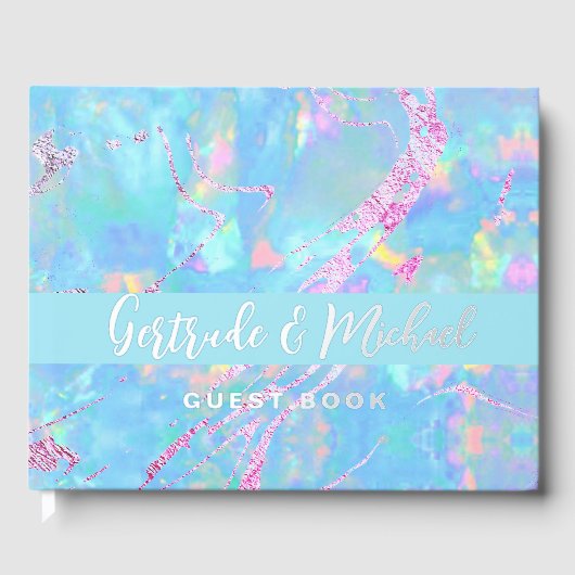 オパール結婚バックグラウンド ゲストブック (正面)