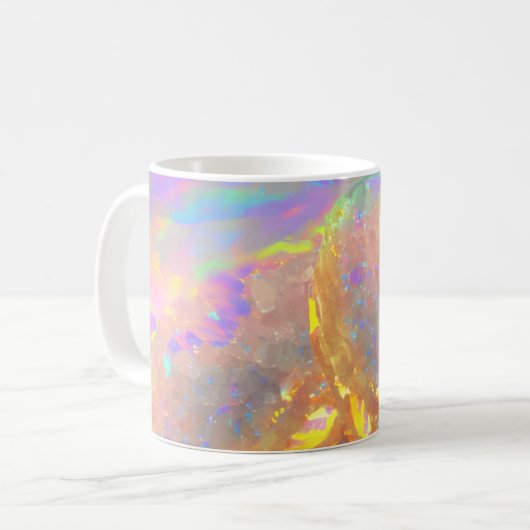 オパール結晶 コーヒーマグカップ (正面左)