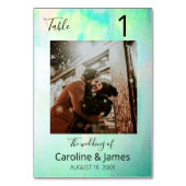 オパール美しい瞬間結婚写真のテーブル番号 テーブルナンバー (正面)