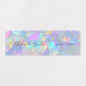 オパール背景デザイン ラベル (デザイン2)