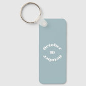 オパール誕生石 – 10月キーチェーン キーホルダー (正面)