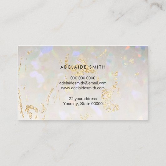 オパール調画像 名刺 (裏面)