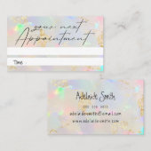 オパール質写真アポイントメントカード 名刺 (正面/裏面)