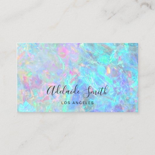 オパール質写真 名刺 (正面)