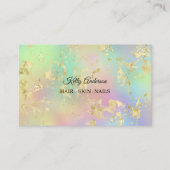 オパール金ゴールド質感マーブル名刺 名刺 (正面)