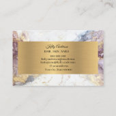 オパール金ゴールド質感マーブル名刺 名刺 (裏面)