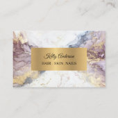 オパール金ゴールド質感マーブル名刺 名刺 (正面)