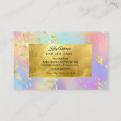 オパール金ゴールド質感マーブル名刺 名刺 (裏面)