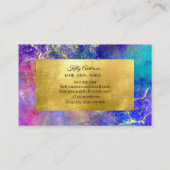 オパール金ゴールド質感マーブル名刺 名刺 (裏面)