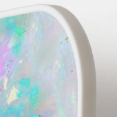 オパール鉱物フェイクグリッターピックボールパドル ピックルボールラケット (左詳細)