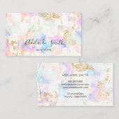 オパール鉱物石 名刺 (正面/裏面)