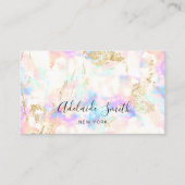 オパール鉱物石 名刺 (正面)