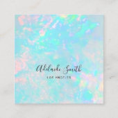 オパール鉱石写真 スクエア名刺 (正面)