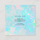 オパール鉱石写真 スクエア名刺 (裏面)