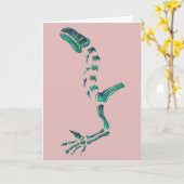 オパール・イグアノドン恐竜 カード (黄色い花)