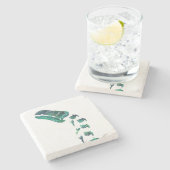 オパール・イグアノドン恐竜 ストーンコースター (横)