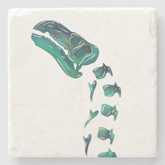 オパール・イグアノドン恐竜 ストーンコースター (正面)