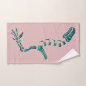 オパール・イグアノドン恐竜 バスタオルセット (ハンドタオル)