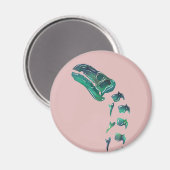 オパール・イグアノドン恐竜 マグネット (正面/裏面)