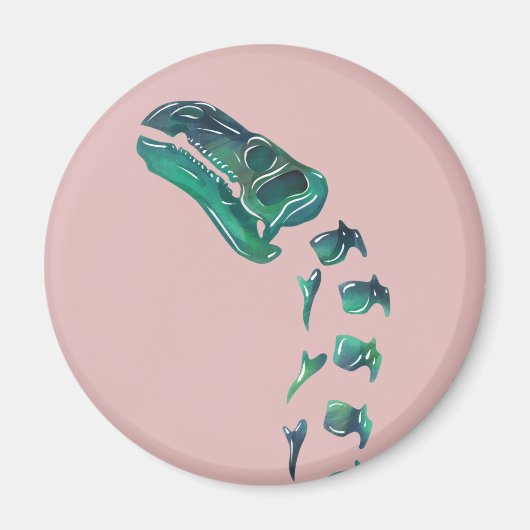 オパール・イグアノドン恐竜 マグネット (正面)