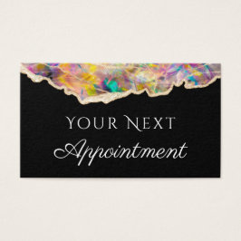 オパール・オン・ブラックアポイントメントカード