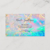 オパール・ジェムストーン・フォト・ビジネス・カード 名刺 (裏面)