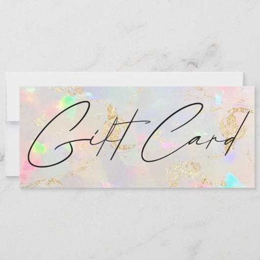 オパール・ストーン・ギフト証書 (正面)