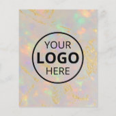 オパール ストーン フォト ビジネス マーケティング チラシ (裏面)