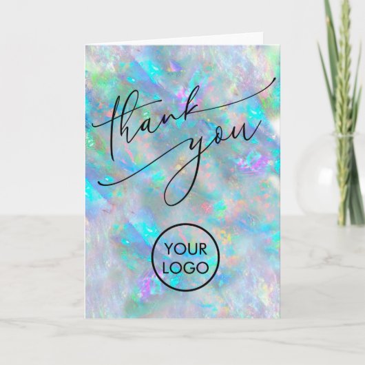 オパール テクスチャ カード ありがとう (正面)